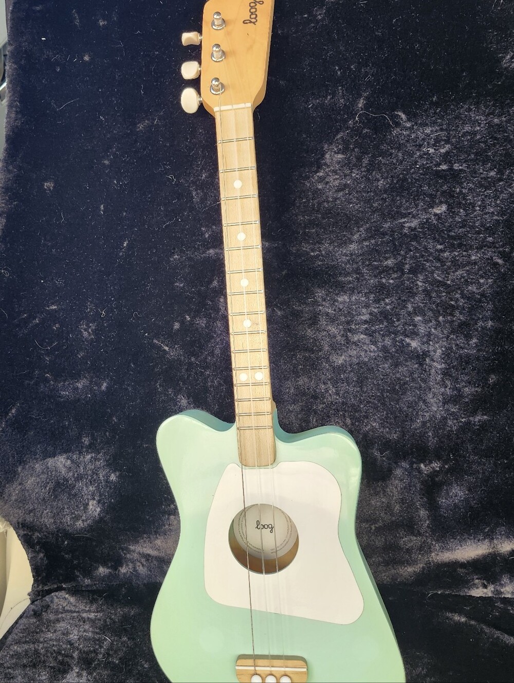 Loog Pro Acoustic Green & White 3-String Guitar